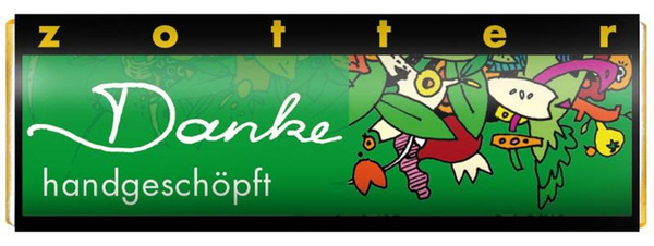 Produktfoto zu Handgeschöpfte Schoko-Mini Danke - Marzipan Mandel