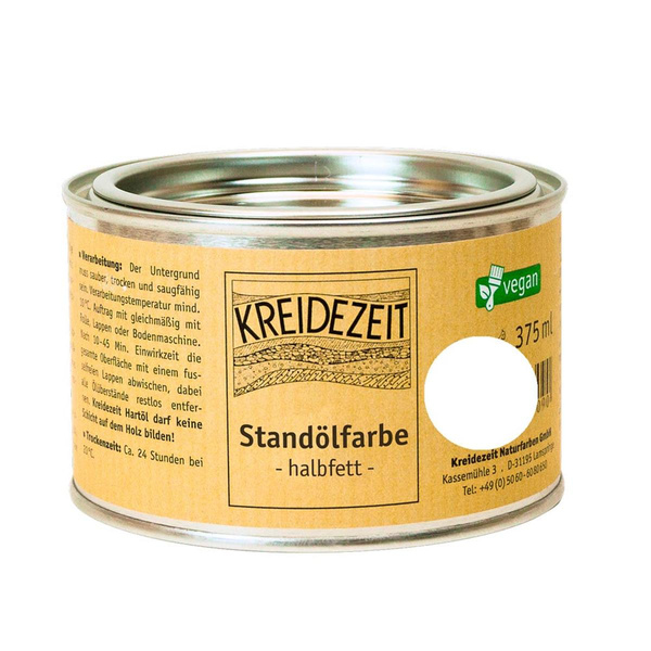 Produktfoto zu Standölfarbe halbfett 0,375l -weiß-