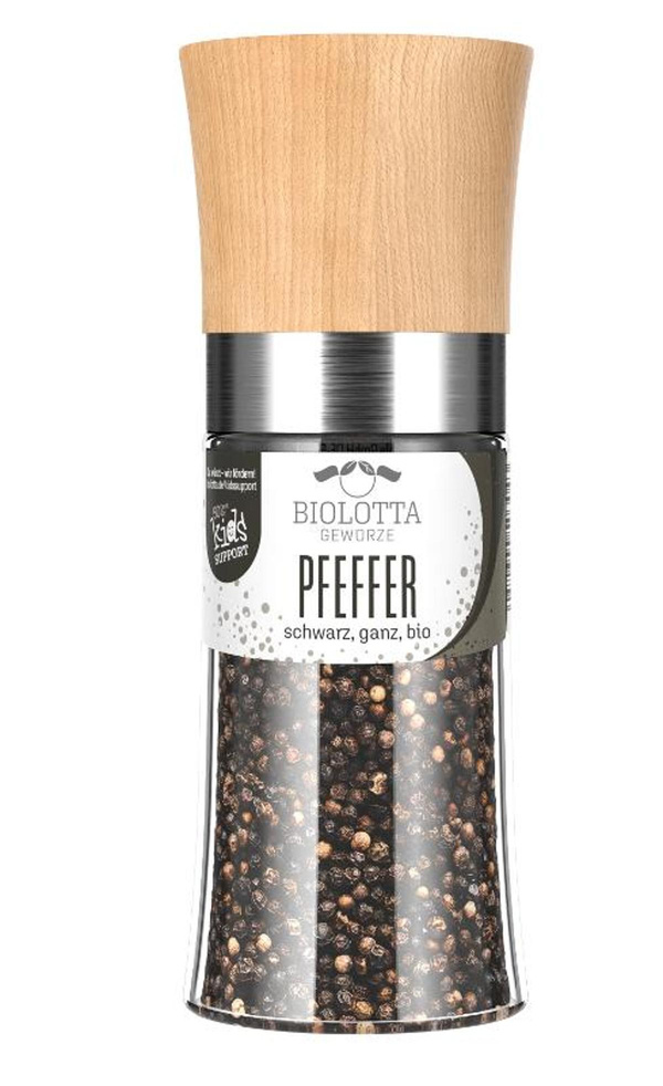 Produktfoto zu Pfeffer schwarz ganz Gewürzmühle 75g