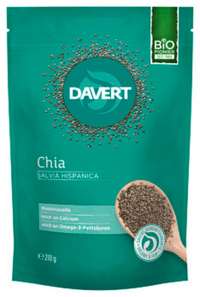 Produktfoto zu Chia Wertvolle Samen 210g vegan