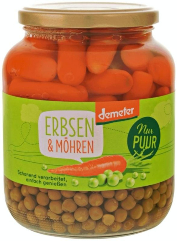 Produktfoto zu Erbsen & Möhren (Glas) 680g