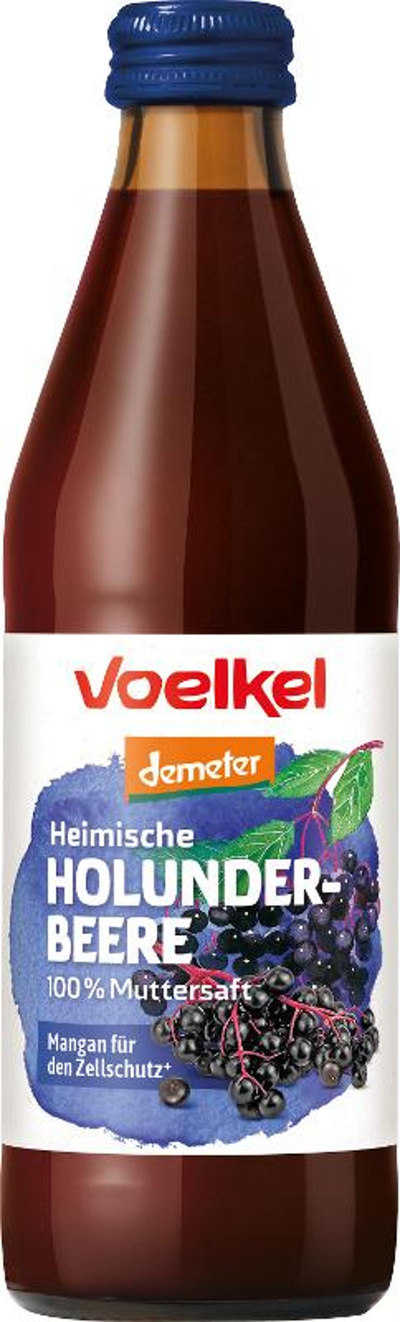 Produktfoto zu Heimische Holunderbeere, 100% Muttersaft, Demeter