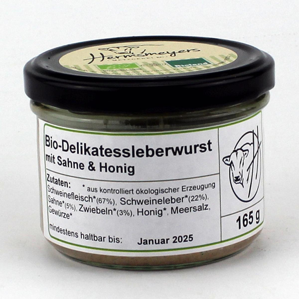 Produktfoto zu Delikatessleberwurst 165g