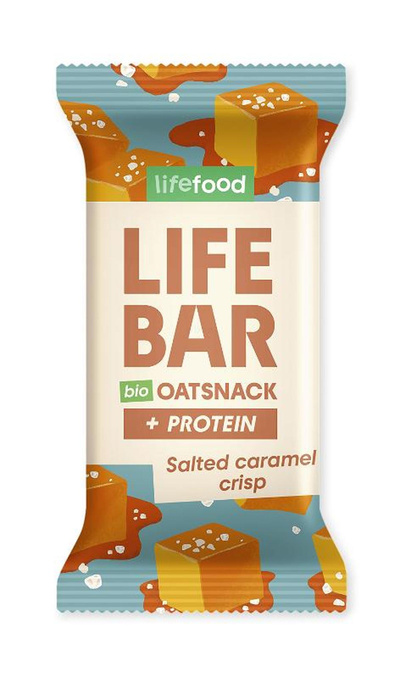 Produktfoto zu Lifebar Oatsnack+Protein Salted Caramel Crisp