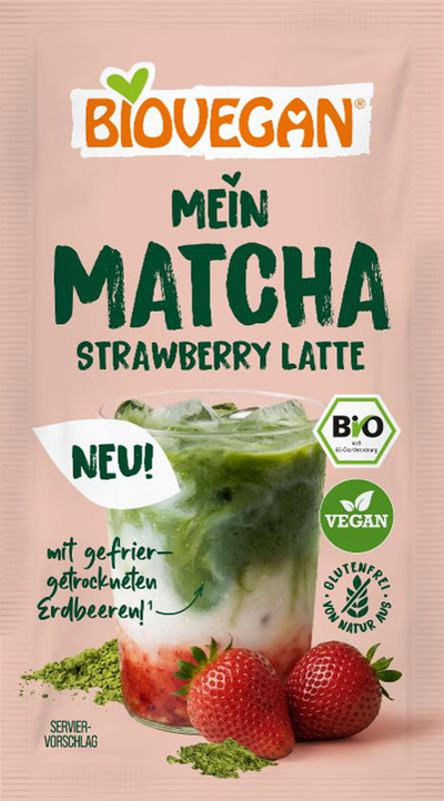 Produktfoto zu Matcha Strawberry Latte 9g