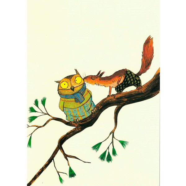 Produktfoto zu Postkarte Eichhörnchen