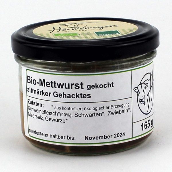 Produktfoto zu Mettwurst gekocht, Altmärker Gehacktes 165g