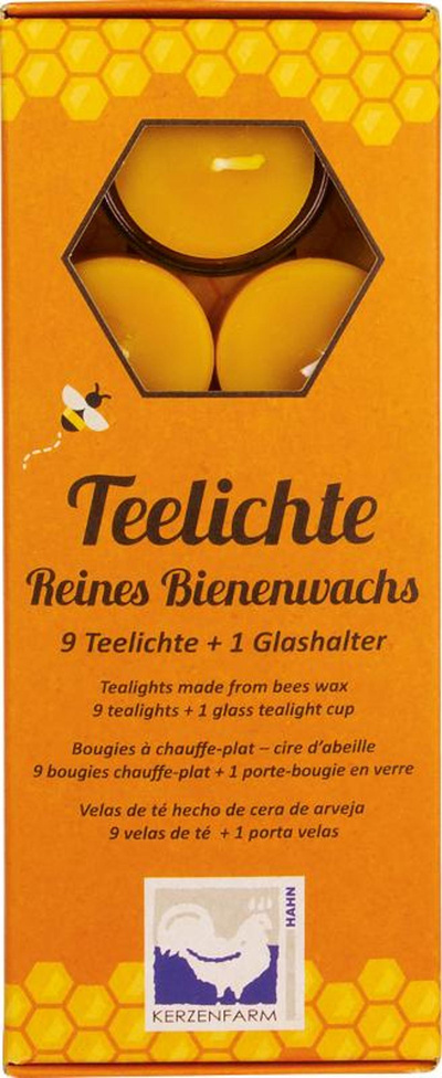 Produktfoto zu 9 Teelichte o. Aluhülle+ 1 Glashallter