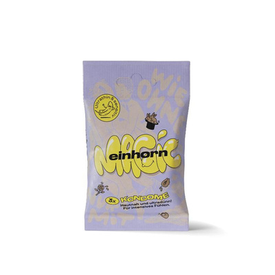 Produktfoto zu einhorn Kondome 3er magic