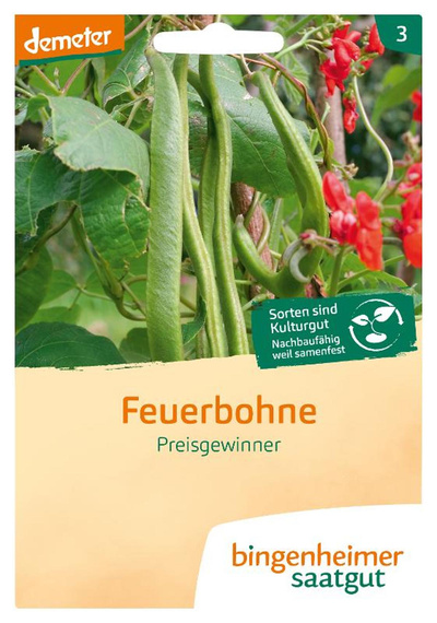 Produktfoto zu Saatgut Feuerbohne Preisgewinner