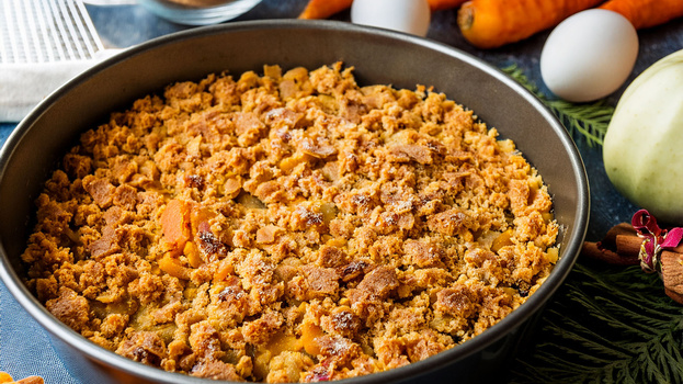 Rezeptbild für Apfelstreusel mit Möhrenteig