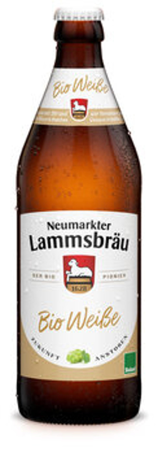 Produktfoto zu Lammsbräu Weiße, Hefeweizen hell, naturtrüb 0,5l