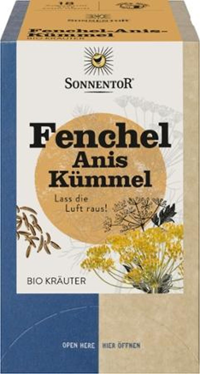 Produktfoto zu Fenchel Anis Kümmel Tee Teebeutel