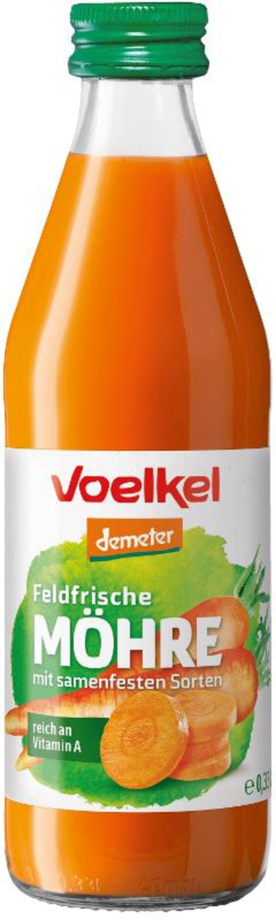 Produktfoto zu Feldfrischer Möhrensaft 0,33