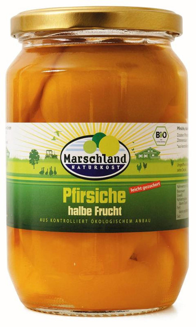 Produktfoto zu Pfirsiche, halbe Frucht Glas 720ml