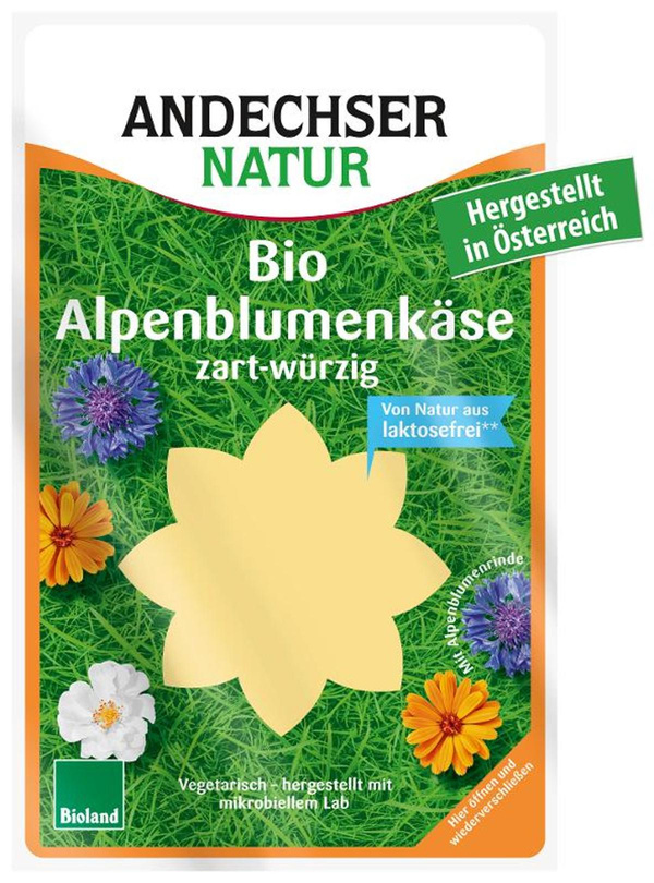 Produktfoto zu Bergblumenkäse in Scheiben 125g