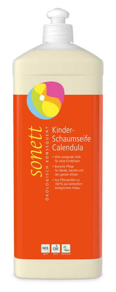 Produktfoto zu Kinder Schaumseife Calendula Nachfüllflasche 1l