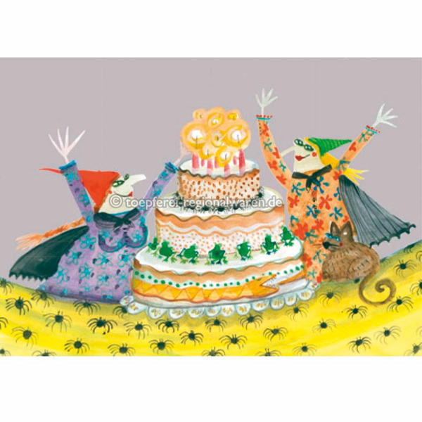 Produktfoto zu Postkarte 41 Torte