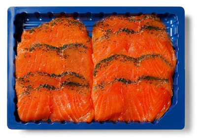 Produktfoto zu Gravad Lachs in Scheiben 500g - Frischebox m. Deckel