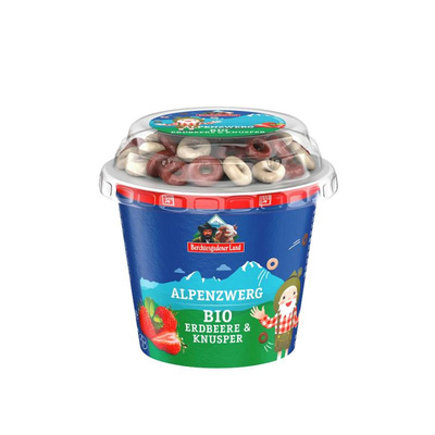 Produktfoto zu Alpenzwerg Erdbeere&Knusper Joghurt