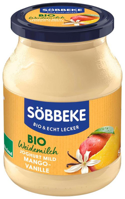 Produktfoto zu Joghurt Pur Bio Mango-Vanille 3,8% 500g