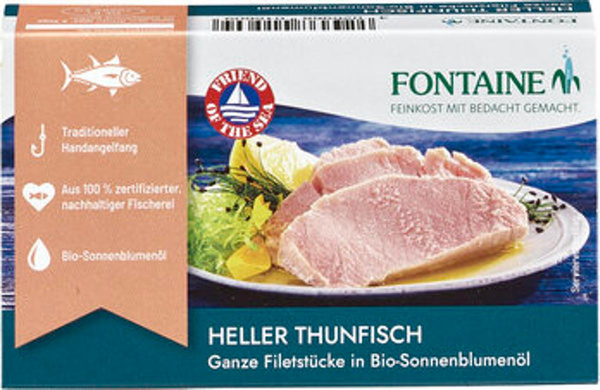 Produktfoto zu Heller Thunfisch in SB-Öl 120g