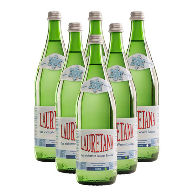 Produktfoto zu Lauretana Wasser 'ohne' 6 x 1l