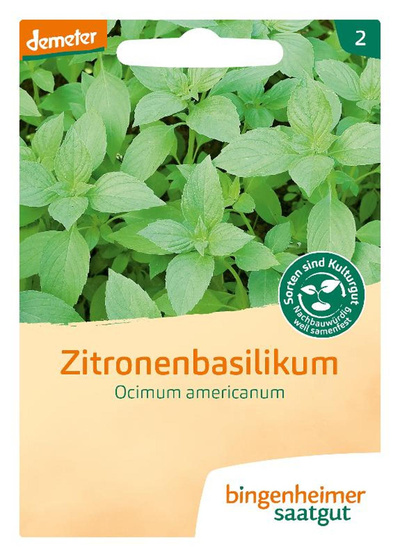 Produktfoto zu Saatgut Zitronenbasilikum