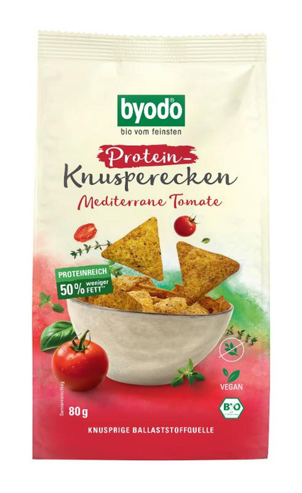 Produktfoto zu Protein Knusperecken Mediterran 80g