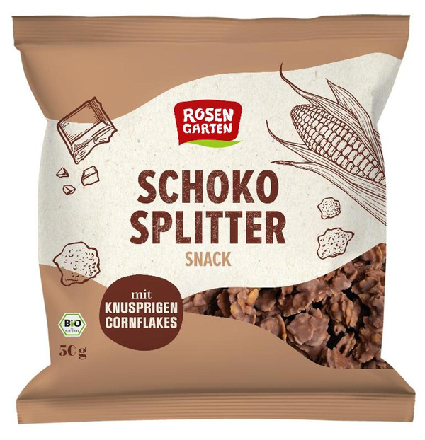 Produktfoto zu Schoko-Splitter Snack, mit knusprigen Cornflakes