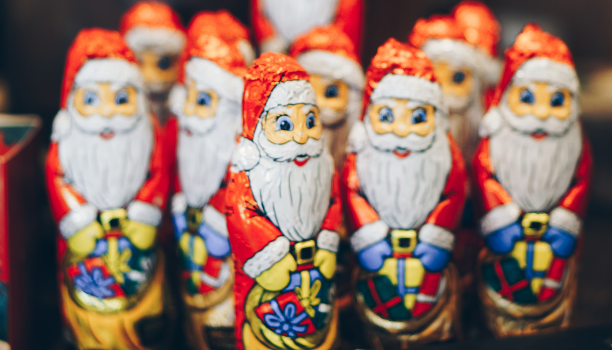 Schokoladen-Nikoläuse