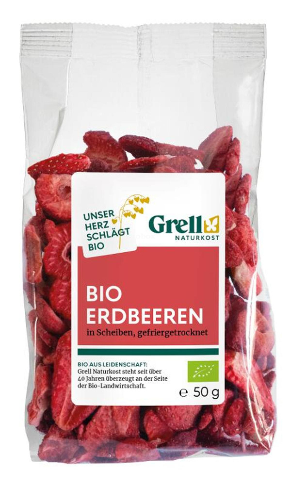 Produktfoto zu Erdbeeren in Scheiben, gefriergetrocknet 50g