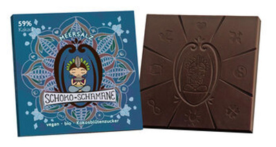 Produktfoto zu Schokolade Schoko Schamane Meersalz