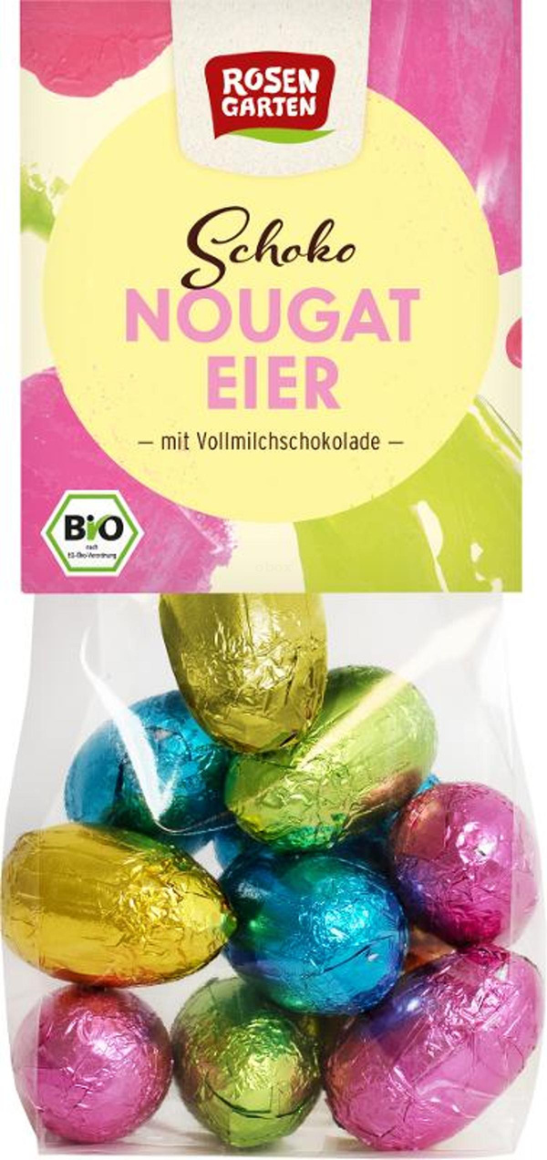 Produktfoto zu Schoko-Nougat-Eier, Vollmilch-Eier, gefüllt 100g