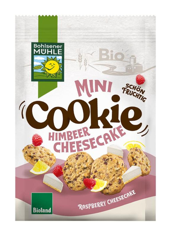 Produktfoto zu Mini Cookie Himbeer Cheesecake