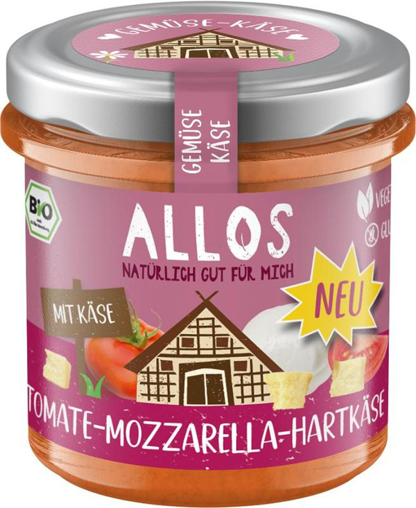 Produktfoto zu Gemüse Käse Brotaufstrich Tomate-Mozzarella-Hartkäse