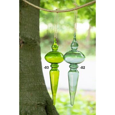 Produktfoto zu Glaszapfen glatt 30,5cm 03 tanne