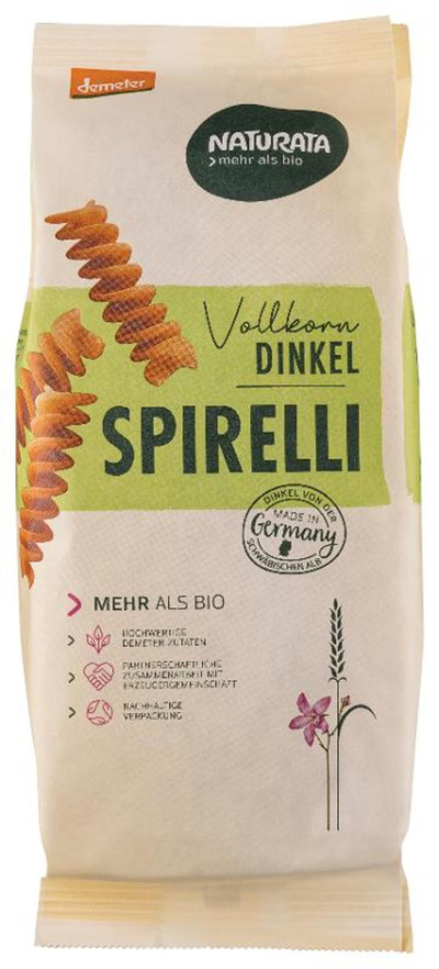 Produktfoto zu Dinkel-Vollkorn-Spirelli 500g