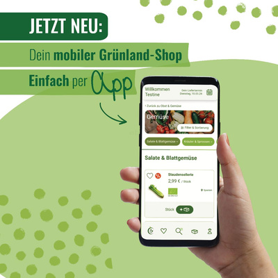 Produktfoto zu Die Grünland-App ist da: Jetzt installieren!
