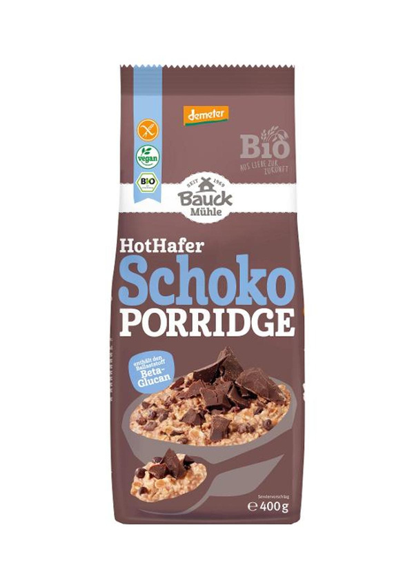Produktfoto zu Porridge HotHafer Schoko, glutenfrei, Demeter 400g