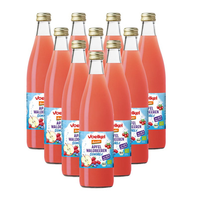 Produktfoto zu Apfel Waldbeeren Schorle Kiste 10x0,5l