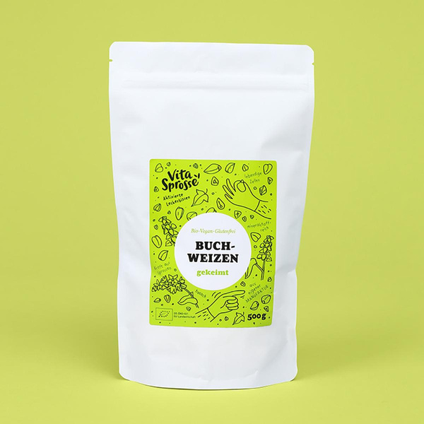 Produktfoto zu Buchweizen gekeimt, ganz 500g