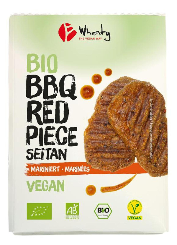 Produktfoto zu BBQ Red Piece, Seitanbratstücke, mariniert