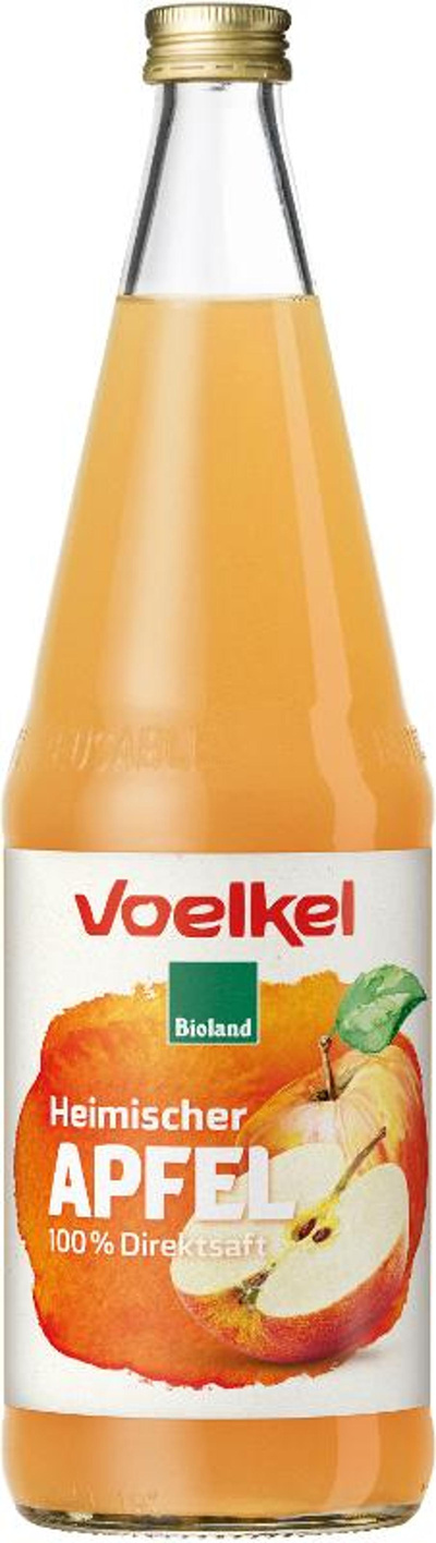 Produktfoto zu Heimischer Apfel, 100% Direktsaft, Bioland
