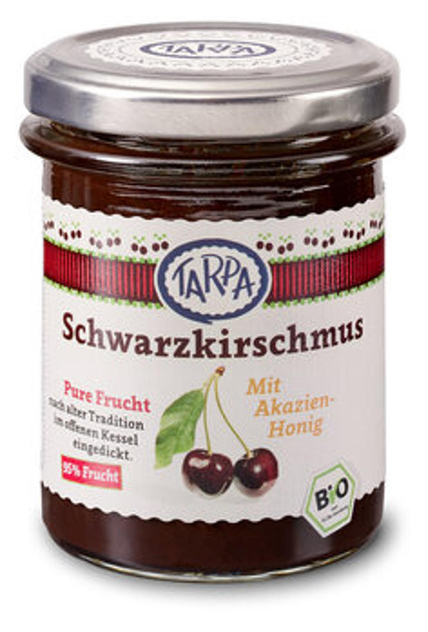 Produktfoto zu Tarpa Schwarzkirschmus mit Akazienhonig