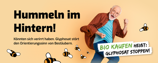 Hummeln im Hintern? Könnten sich wegen Glyphosat verirrt haben!