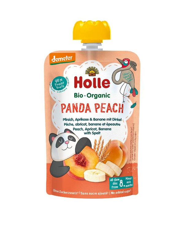 Produktfoto zu Panda Peach - Pouchy Pfirsich, Aprikose & Banane