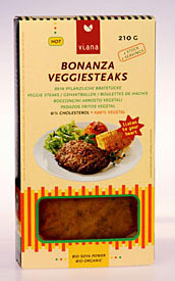 Produktfoto zu Bonanza Veggiesteaks 210g