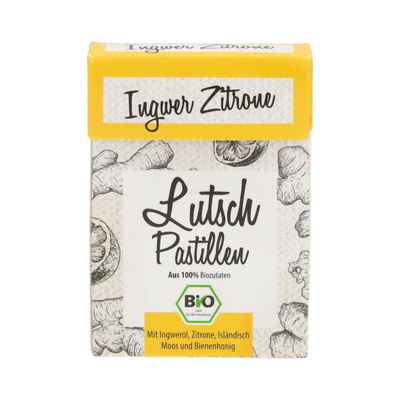 Produktfoto zu Ingwer-Zitrone Pastillen 30g