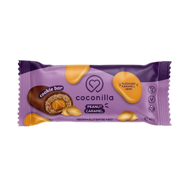 Produktfoto zu Cookie Bar Peanut Caramel - coconilla